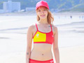 「この夏っ！！！御宿のBeachでデビューするかも！？新人ライフセーバー限定海難救助セクハラ講習 夏休み前にどうしても資格が欲しい女子大生は多少Hな講習でも受け入れる！？ 濃厚キッス（人工呼吸）で快楽の海に溺れてしまった素人お嬢さん4名収録」のサンプル画像17
